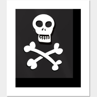 Skull and crossbones Posters and Art